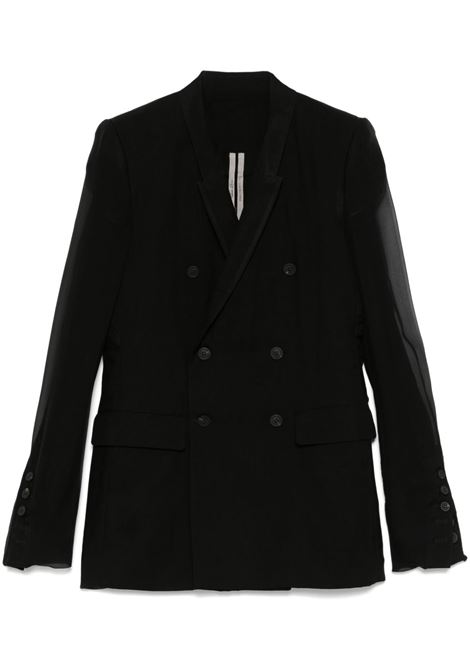 Blazer JMF in seta nero Rick Owens - donna